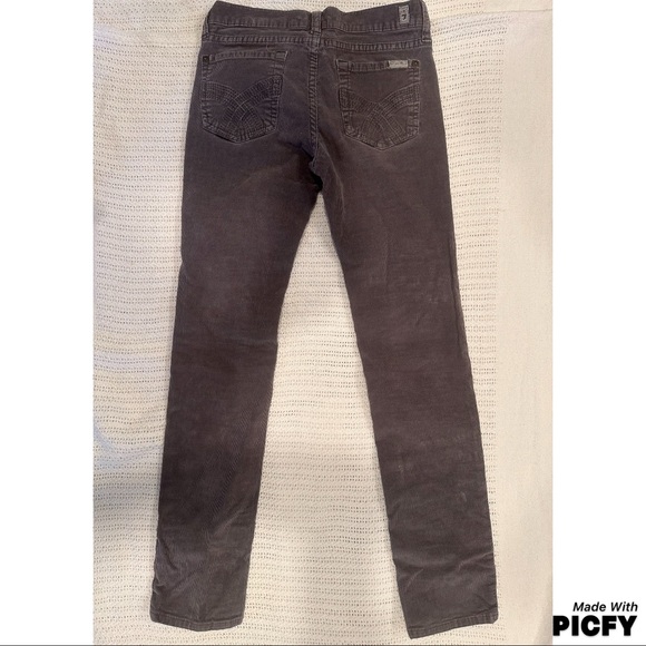 7 For All Mankind Grey Corduroy pants size 12 - Picture 1 of 3